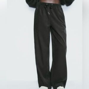 Zara  - Textured Wide Leg Pants